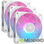 Corsair iCUE LINK RX120 RGB 120mm PWM Fan Starter Kit White, Verzenden, Nieuw