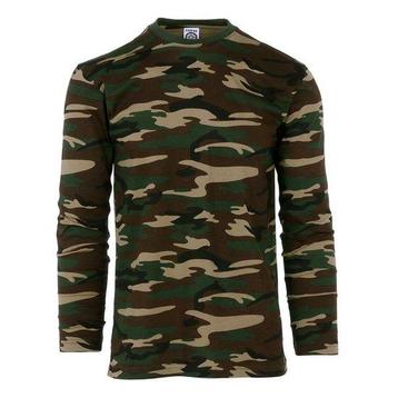 T-shirt leger camouflage woodland met lange mouwen beschikbaar voor biedingen