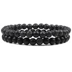 Fako Bijoux® - Dubbele Kralen Armband - 6mm - Twee, Verzenden, Nieuw
