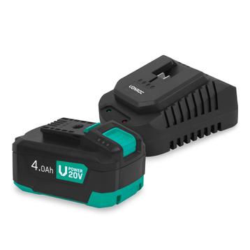 VPower 20V Starterset | 4.0Ah Accu & Snellader beschikbaar voor biedingen