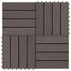 vidaXL Terrastegels diep reliëf 30x30 cm 1 m² HKC, Verzenden, Nieuw