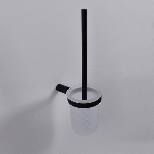 Toiletborstelhouder Wiesbaden Ida zwart, Doe-het-zelf en Verbouw, Sanitair, Bad, Nieuw, Chroom, Ophalen of Verzenden