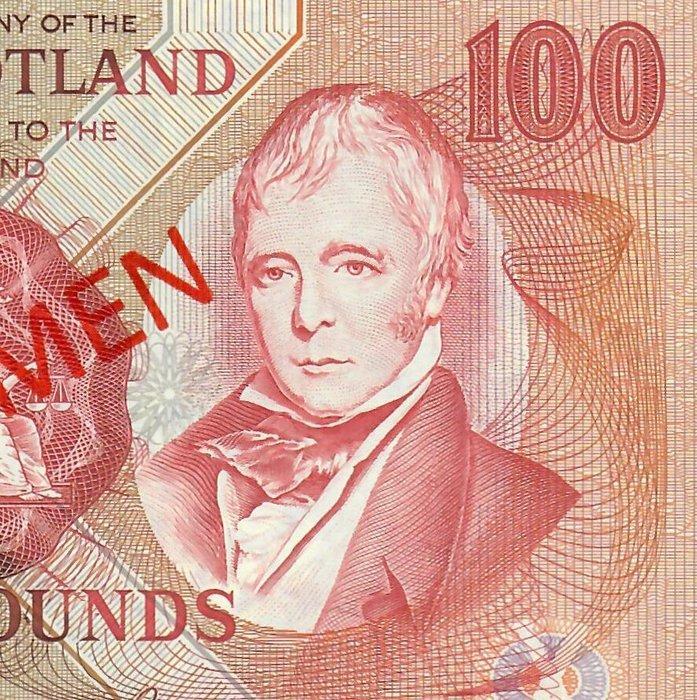 Schotland. - 100 pounds 22/1/1992 - specimen - Pick 118As, Postzegels en Munten, Bankbiljetten | Europa | Niet-Eurobiljetten