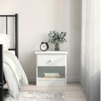 vidaXL Nachtkastje ALTA 41x35x41 cm massief grenenhout wit, Huis en Inrichting, Slaapkamer | Nachtkastjes, Minder dan 45 cm, Verzenden