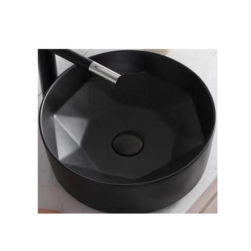 Waskom Opbouw Rond Boss & Wessing Evita 40x14,5 cm Mat Zwart, Doe-het-zelf en Verbouw, Sanitair, Ophalen of Verzenden