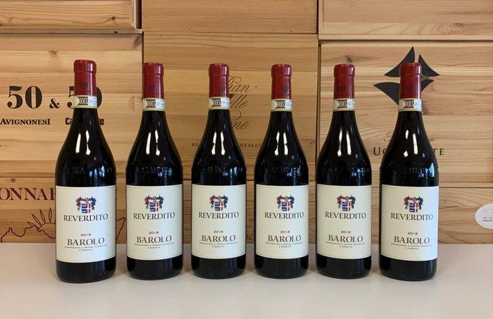 2018 Reverdito - Barolo - 6 Flessen (0.75 liter), Verzamelen, Wijnen