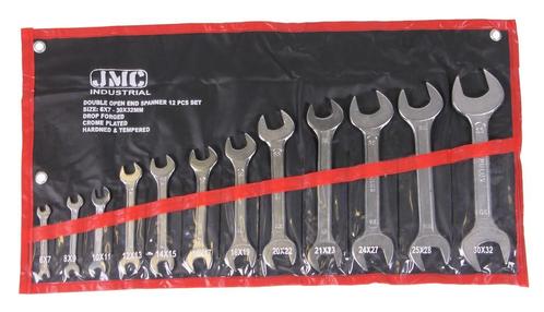 Steeksleutel Set - 12 Delig - 6x7, 8x9, 10x11, 12x13, 14x15,, Doe-het-zelf en Verbouw, Gereedschap | Handgereedschap, Nieuw, Ophalen of Verzenden