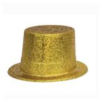 Gouden glitter verkleed hoed volwassenen - Feesthoeden ove.., Nieuw, Verzenden