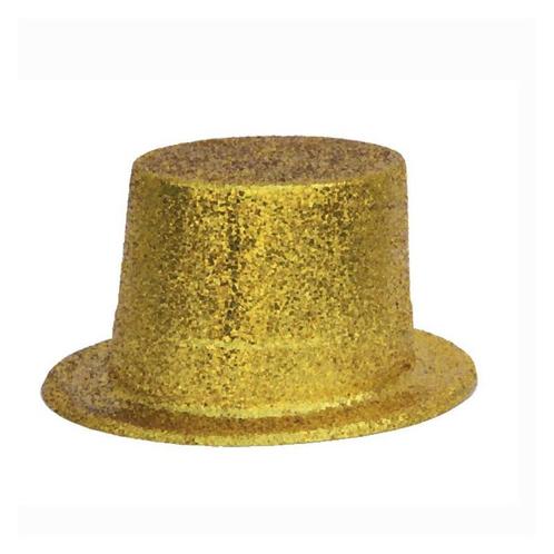 Gouden glitter verkleed hoed volwassenen - Feesthoeden ove.., Hobby en Vrije tijd, Feestartikelen, Verzenden