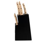 Homeys Messenblok Bokträ – Beukenhout – Zwart – 9 De, Huis en Inrichting, Keuken | Bestek, Ophalen of Verzenden, Nieuw, Hout, Bestekset