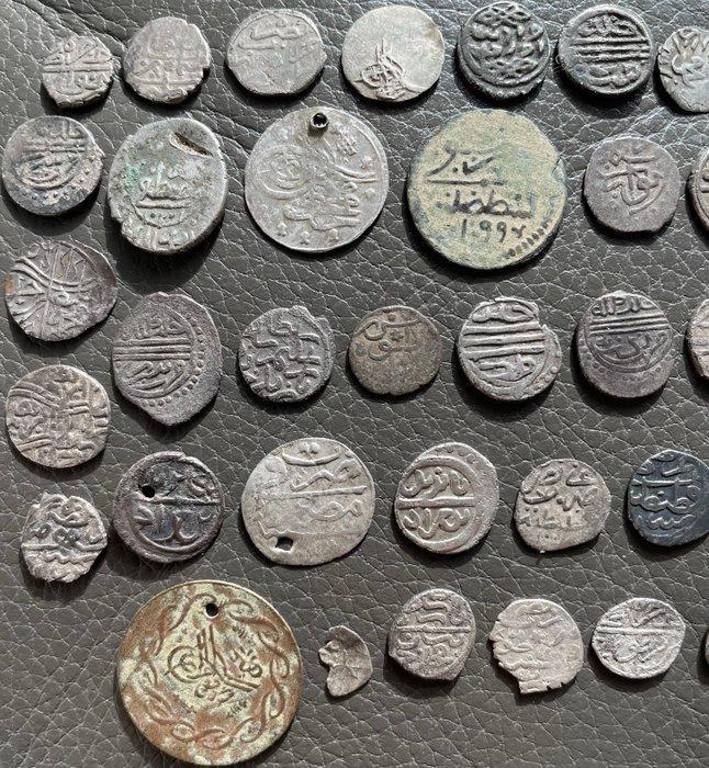 Ottomaanse Rijk, Turkije. Sultan Murad I - Mahmud II. Lot of, Postzegels en Munten, Munten | Europa | Niet-Euromunten