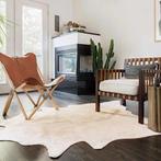 Runderhuid Vloerkleed Beige - Stoer Wonen - Retourdeal, Huis en Inrichting, Beige, 150 tot 200 cm, Nieuw, Ophalen of Verzenden