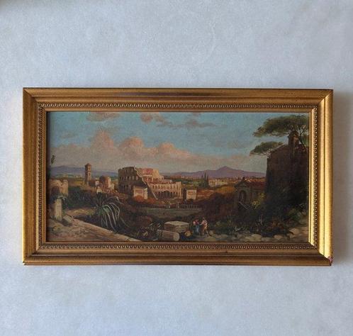 Italiaanse school (XIX) - Una veduta, Antiek en Kunst, Kunst | Schilderijen | Klassiek