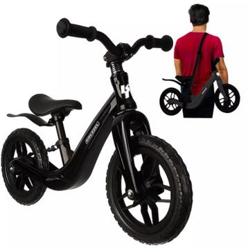 Kruzzel Loopfiets 12 inch Zwart – Verstelbaar Zadel + Dra. beschikbaar voor biedingen