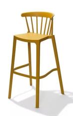 Barkruk Windson | Kunststof | 56x55x103cm | Geel, Verzenden, Nieuw in verpakking