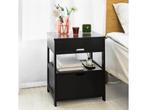 SoBuy FRG258-SCH - Nachtkastje - 2 Laden en 2 Planken -, Huis en Inrichting, Woonaccessoires | Overige, Verzenden, Nieuw