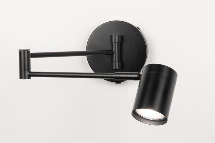 Rietveld Wandlampen - Zwart - Metaal, Huis en Inrichting, Lampen | Wandlampen, Verzenden