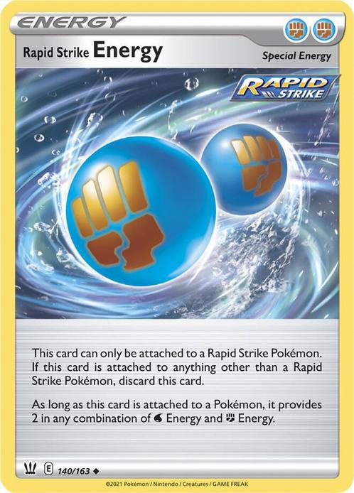 Rapid Strike Energy 140/163 Battle Styles, Hobby en Vrije tijd, Verzamelkaartspellen | Pokémon, Losse kaart, Nieuw, Foil, Ophalen of Verzenden