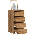 vidaXL Ladekast 40x41x76 cm bewerkt hout artisanaal, Kinderen en Baby's, Kinderkamer | Commodes en Kasten, Verzenden, Nieuw