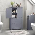 Badkamerkast met 2 Deuren en 2 Lades, Verstelbare Plank, Verzenden, Nieuw