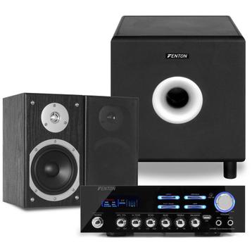 Fenton 2.1 hifi stereo set met Bluetooth en 8 subwoofer