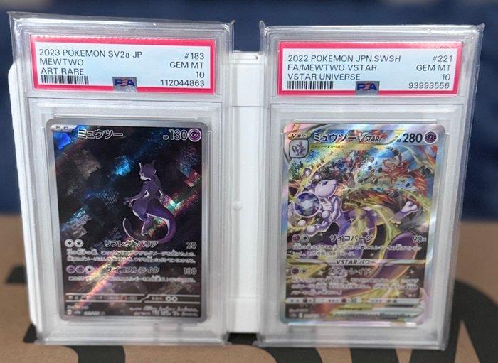 Pokémon - 2 Graded card - Mewtwo - PSA 10, Hobby en Vrije tijd, Verzamelkaartspellen | Pokémon