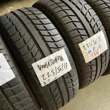 2 x Michelin Pilot Alpin 225-50-17 Winterbanden 7,5mm beschikbaar voor biedingen