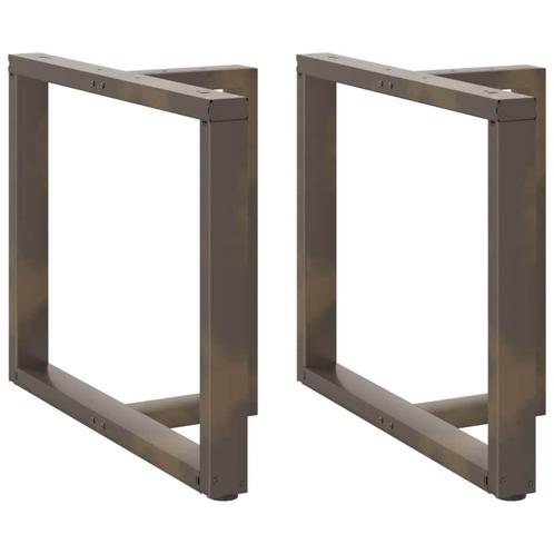 vidaXL Eettafelpoten 2 st T-vormig 100x35x(72-73) cm staal, Huis en Inrichting, Tafelonderdelen, Nieuw, Verzenden
