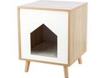 Trixie - Kattenmand - Huis Isa - Houtlook - Lichtbruin/Wit -, Verzenden, Nieuw