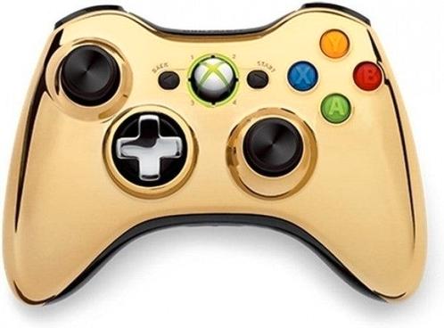 Microsoft Xbox 360 Controller - Gold Limited Edition, Spelcomputers en Games, Spelcomputers | Xbox 360, Zo goed als nieuw, Verzenden