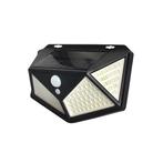 Solar Wandlamp zwart 5 Watt beweging sensor Daglicht, Ophalen of Verzenden, Nieuw, Kunststof
