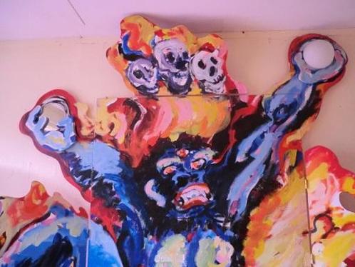 Vuurgodin, Antiek en Kunst, Kunst | Schilderijen | Modern