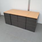 Set standcontainers ladekasten 70x43x80 cm 3 laden kast
