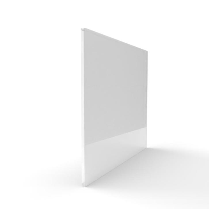 Enkel glas gehard satijn blank acide/melkglas 15 mm, Doe-het-zelf en Verbouw, Glas en Ramen, Nieuw, Ophalen of Verzenden