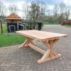 landelijke douglas tuintafel met landelijke kruispoot 210x97, Nieuw, Rechthoekig, Hout