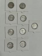 Nederland. 1 Gulden 1955/1957, 9 stuks (Zonder minimumprijs), Postzegels en Munten, Munten | Nederland