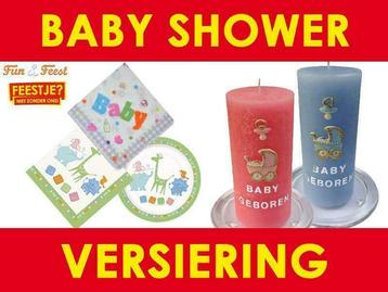 Ruim aanbod babyshower versiering - Fun en Feest beschikbaar voor biedingen