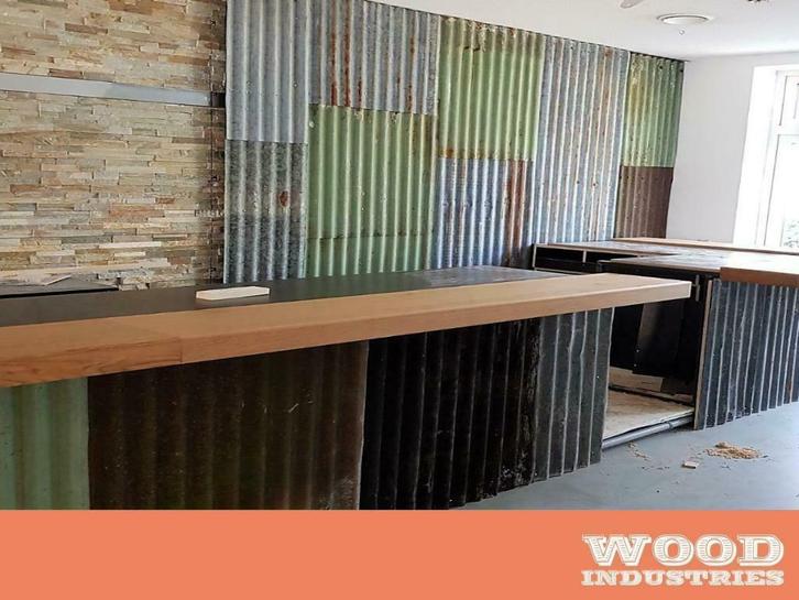 oude vintage golfplaten industriele wandbekleding panelen, Doe-het-zelf en Verbouw, Dakpannen en Dakbedekking, Overige typen, Gebruikt