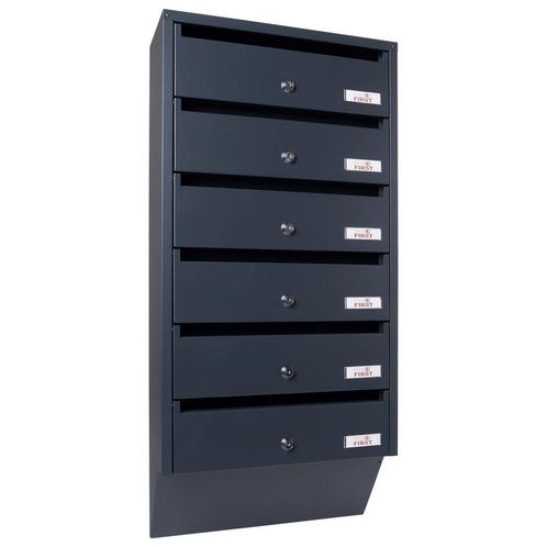 Profirst Brievenbussysteem Maildrop 6 Antraciet, Huis en Inrichting, Woonaccessoires | Overige, Verzenden