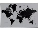 OUTLET - Prikbord Wereld Zilver - 60 x90 cm, Ophalen of Verzenden, Nieuw