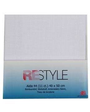 Borduurstof Aïda Wit 44 (11 ct) 40x50 cm, Hobby en Vrije tijd, Stoffen en Lappen, Wit, Nieuw