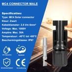 MC4 Solar Connector - Zonnepaneel Stekker - Male - 2.5-6mm², Doe-het-zelf en Verbouw, Elektra en Kabels, Verzenden, Nieuw