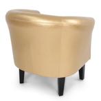 Chesterfield fauteuil - Goud - 67 x 72 x 60 cm, Verzenden, Nieuw