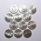 Canada. 5 Dollars Lotto di 12 monete 1973, 1974, 1975, 1976