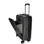 AANBIEDING handbagage koffer zwart 55x35x20cm, Wieltjes, 50 tot 60 cm, Hard kunststof, Nieuw