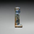 Oud-Egyptisch Lapis lazuli Amuletgodin selkis selket. Late, Verzamelen, Mineralen en Fossielen