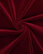 Luxe Royal Fluweel Donker Rood, Hobby en Vrije tijd, Stoffen en Lappen, Nieuw, Rood