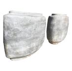 Bloempotten - aardewerk- betonlook, Antiek en Kunst