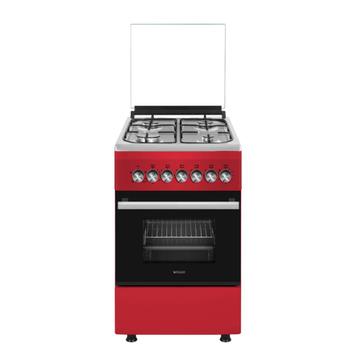 Wiggo WO-E505R(RX) Serie 5 - Gasfornuis - Rood Rvs beschikbaar voor biedingen