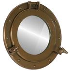 vidaXL Wandspiegel patrijspoort Ø30 cm aluminium en glas, Huis en Inrichting, Verzenden, Nieuw